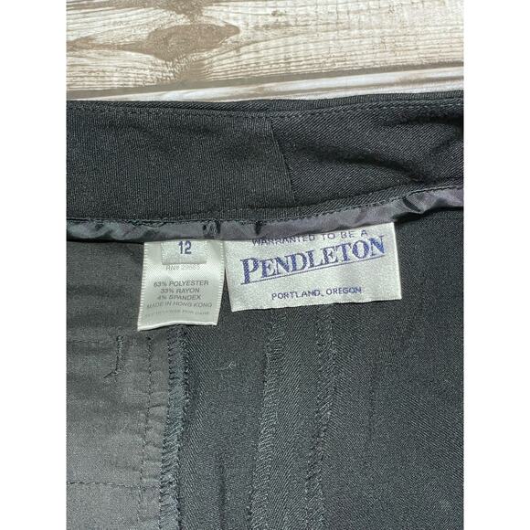 Pendleton Women’s Dress Pants Black Polyester Size 12 - Picture 5 of 7